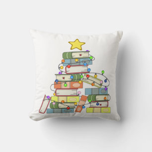 Bookish Christmas Tree I Cushion