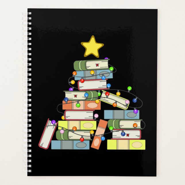 Bookish Christmas Tree I Planner (Front)