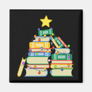 Bookish Christmas Tree II Magnet