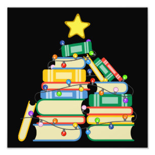 Bookish Christmas Tree II Photo Print