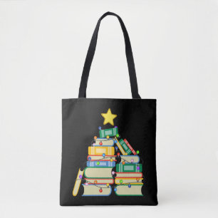Bookish Christmas Tree II Tote Bag