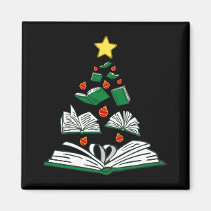 Bookish Christmas Tree III Magnet