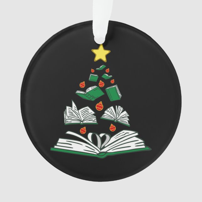 Bookish Christmas Tree III Ornament (Front)