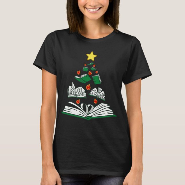 Bookish Christmas Tree III T-Shirt (Front)