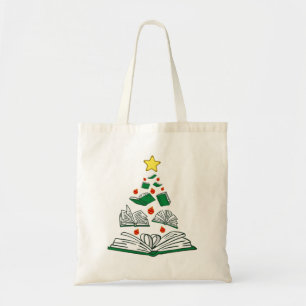 Bookish Christmas Tree III Tote Bag