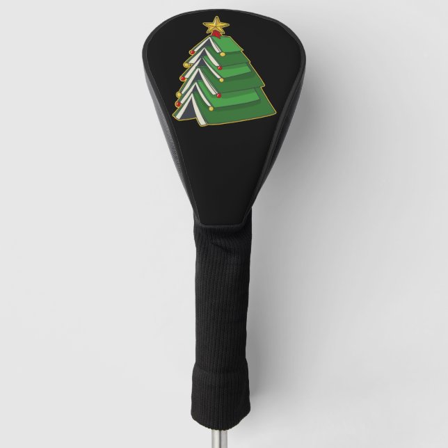 Bookish Christmas Tree IV Golf Head Cover (Front)