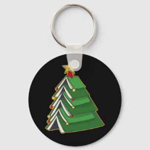 Bookish Christmas Tree IV Key Ring