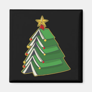 Bookish Christmas Tree IV Magnet