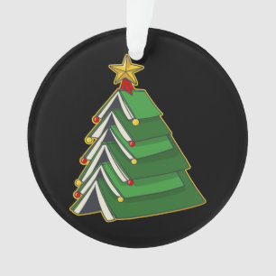 Bookish Christmas Tree IV Ornament