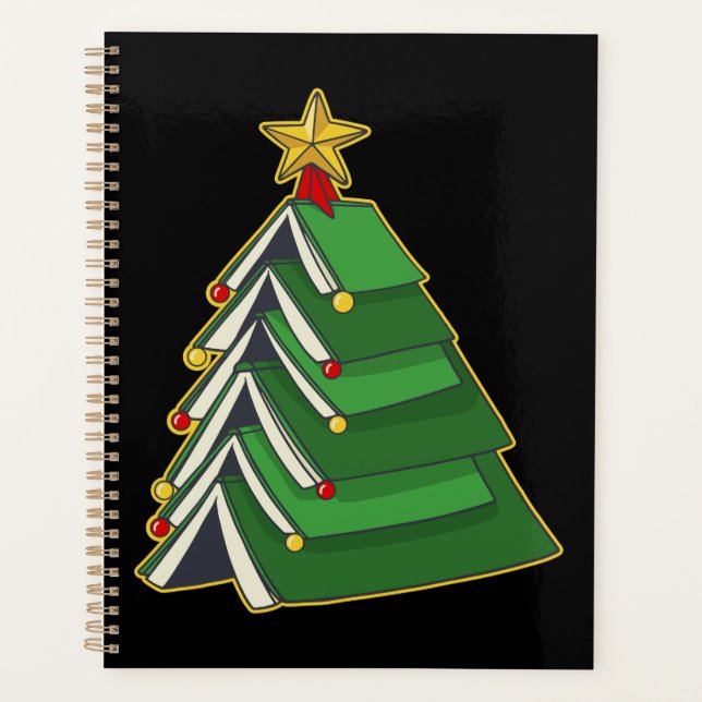 Bookish Christmas Tree IV Planner (Front)