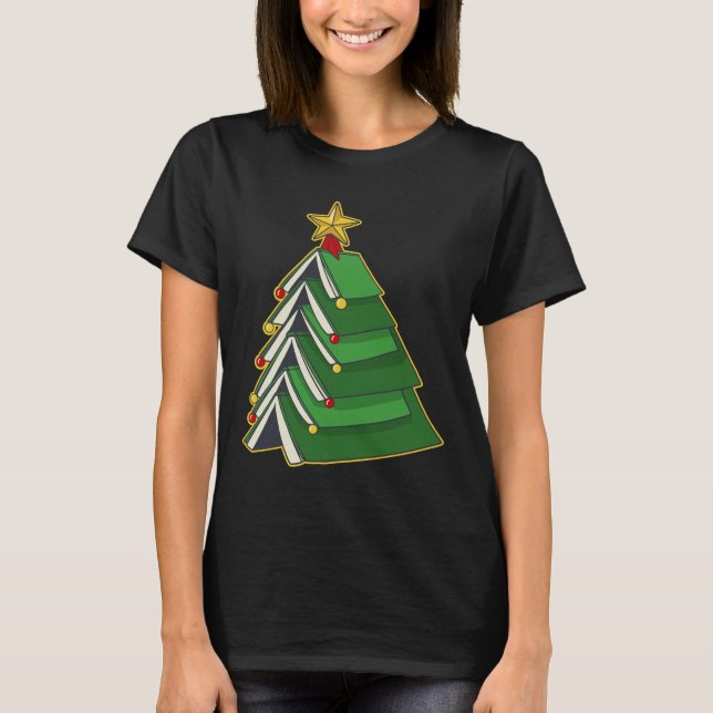 Bookish Christmas Tree IV T-Shirt (Front)