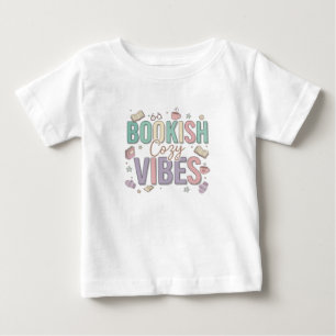 Bookish Cozy Vibes Pastel Art Baby T-Shirt