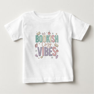 Bookish Cozy Vibes Pastel Art Baby T-Shirt