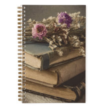 "Bookish Floral" Light Academia Aesthetic Journal