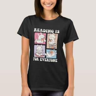 Bookish Groovy Cute Bunny Art Reading is for Every T-Shirt