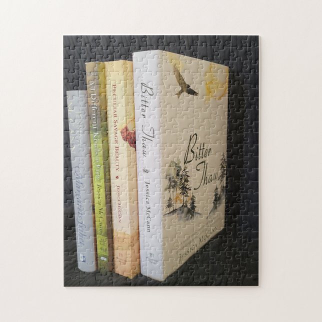 Bookish Jigsaw Puzzle with Historical Novels (Vertical)