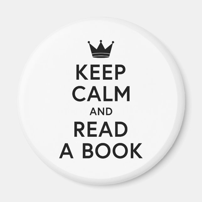 Bookish Keep Calm and Read a Book Magnet (Front)