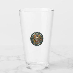 Bookish Library Cat POD Vector Art - Bookish Libra Glass