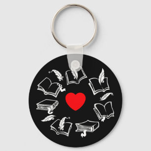 Bookish Love Key Ring