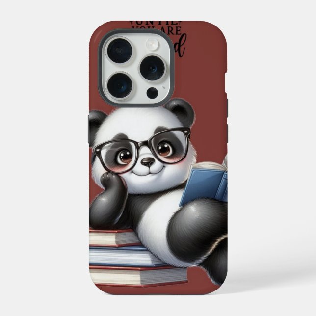 Bookish Panda iPhone Case (Back)