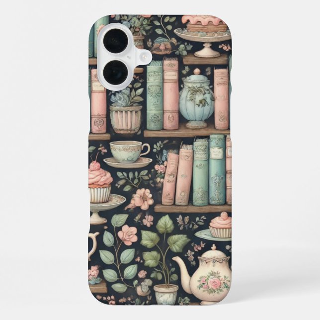 bookish-pattern iPhone case (Back)