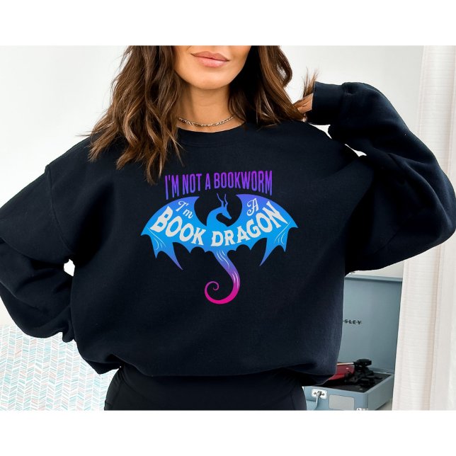 Bookish, Reader, Dragon, Book Lover Sweatshirt (Creator Uploaded)