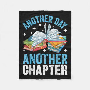 Bookish Reading Another Day Another Chapter Litera Fleece Blanket