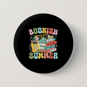 Bookish Summer Trendy Love Reading For Bookworm 6 Cm Round Badge