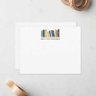 Bookish Teacher Appreciation Personalised Card