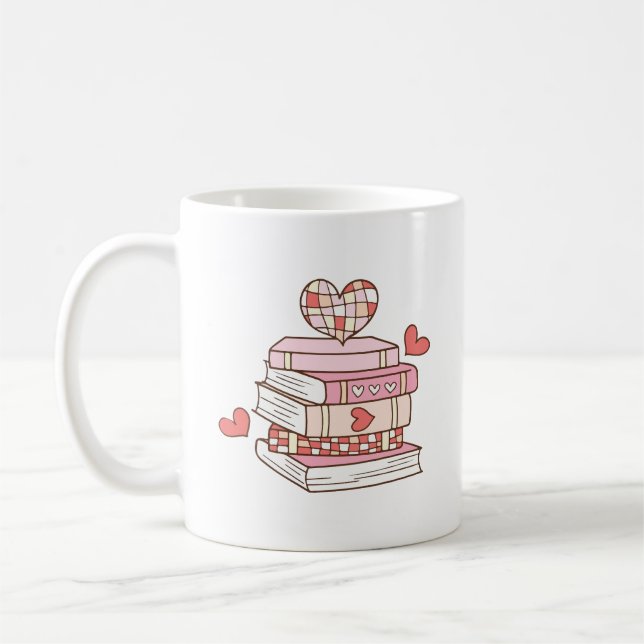 Bookish vibes  coffee mug (Left)