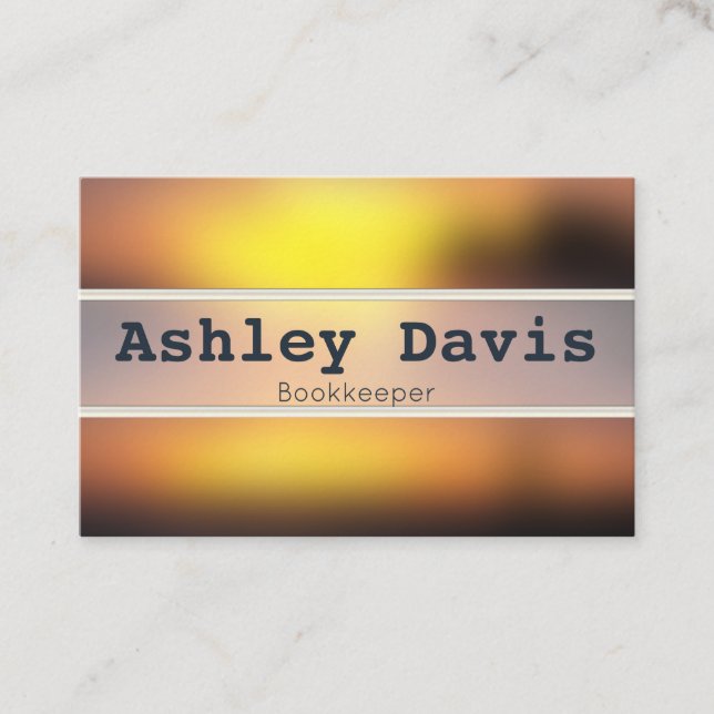 Bookkeeper business cards (Front)