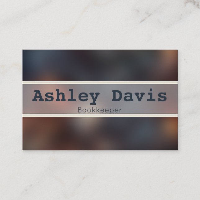 Bookkeeper business cards (Front)