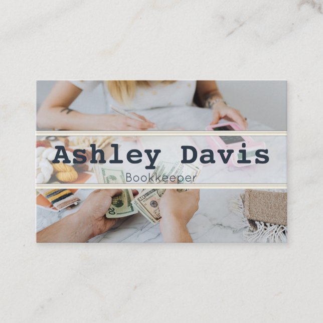 Bookkeeper business cards (Front)