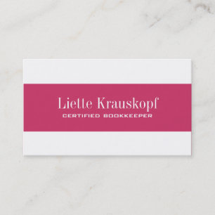 Bookkeeper Business Cards