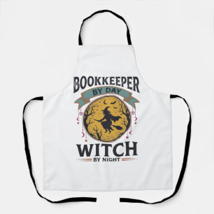 Bookkeeper by Day Witch by Night Vintage Shirt Des Apron