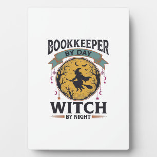 Bookkeeper by Day Witch by Night Vintage Shirt Des Plaque