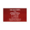 Bookkeeper Red Business Card