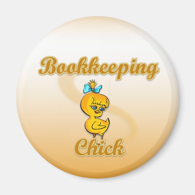 Bookkeeping Chick Magnet (Front)