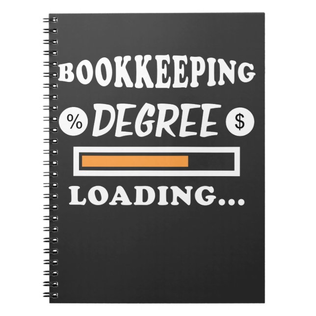 Bookkeeping Degree Loading Math Calculation Notebook (Front)