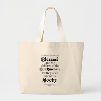 Booklover gifts large tote bag