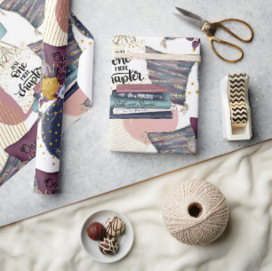 Booklover Pattern Wrapping Paper
