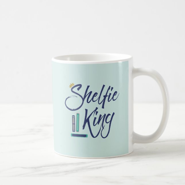 Booklover Shelfie King Coffee Mug (Right)