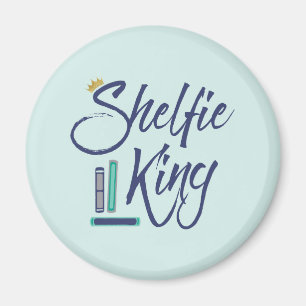 Booklover Shelfie King Magnet