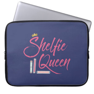 Booklover Shelfie Queen Laptop Sleeve