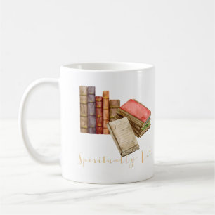 Booklover Spiritual Girl Watercolor Coffee Mug