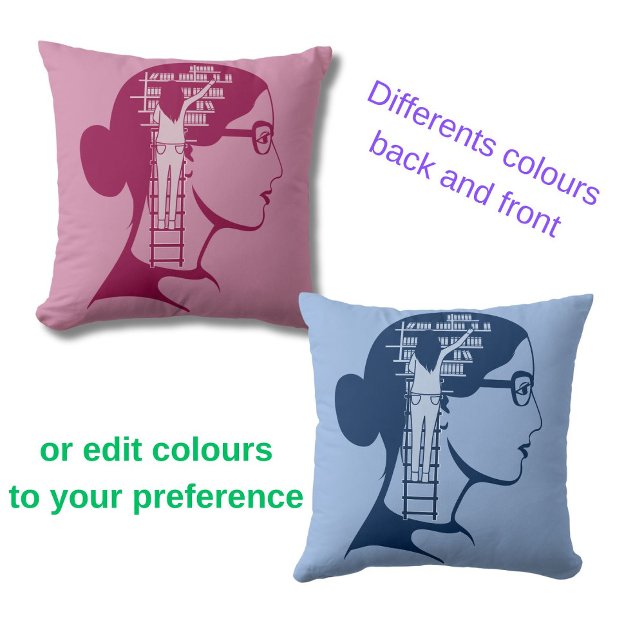 Booklovers gift book library bookish cushion (Creator Uploaded)