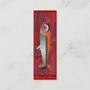 Bookmark - Aztek Fish Mini Business Card