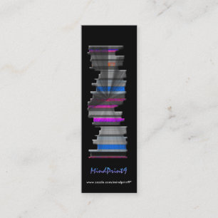 Bookmark - Book-pile Mini Business Card