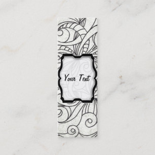 Bookmark Business Card Floral abstract background
