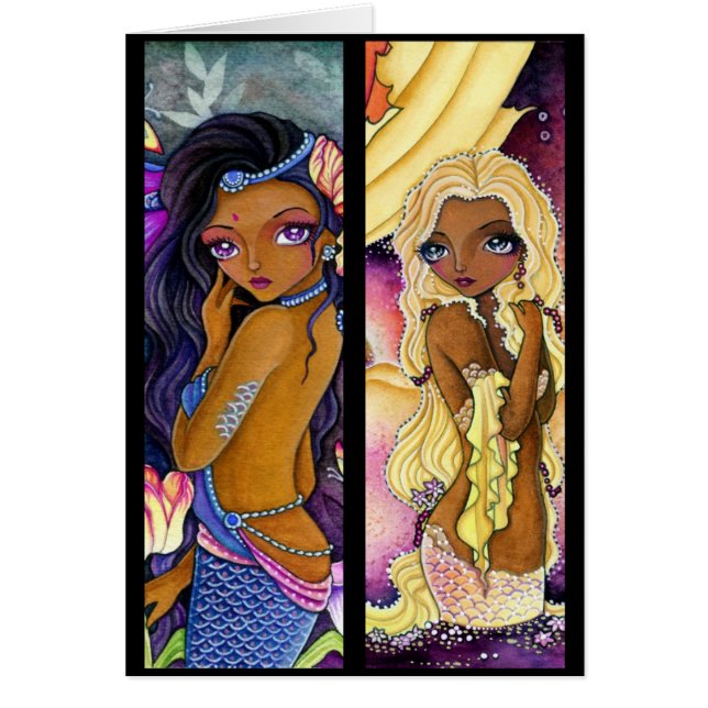 Bookmark card - Idian Mermaid Girl (Front)